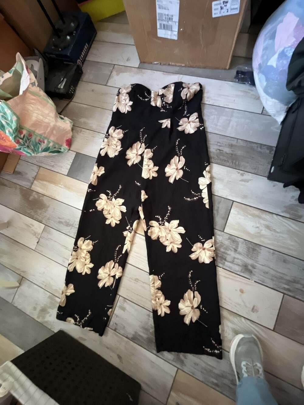 Charlotte Russe Plus Floral Print Jumpsuit Size 2X